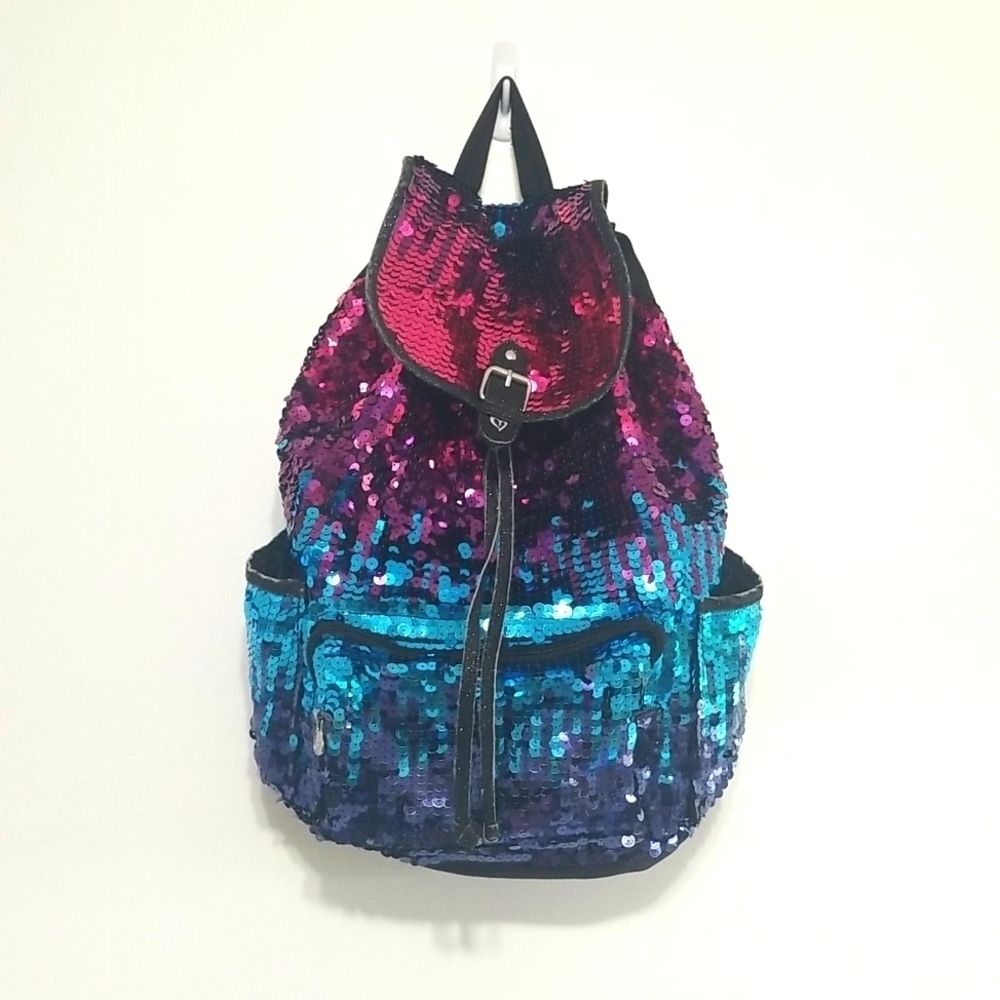 JUSTICE BACK PACK Glittery Sequins
